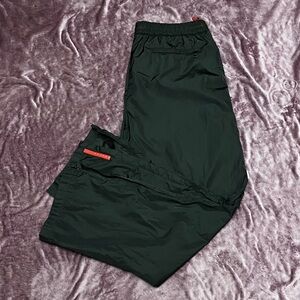 Prada Black Joggers with Red Details